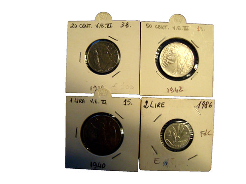 Monete 50 centesimi 1 - 4, da