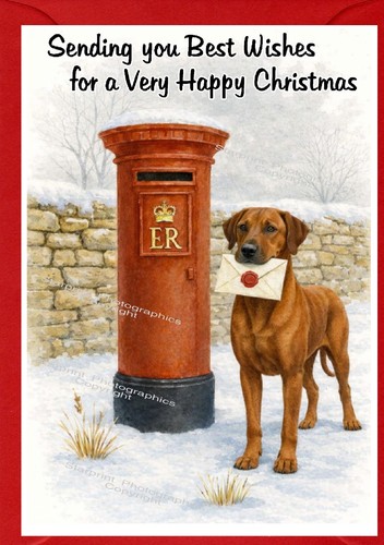 Biglietto natale rhodesian - biglietto,