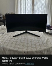 Samsung Odyssey G5 G55T 34" 165Hz WQHD LED Gaming Monitor Curvo - LC34G55TWWPXEN