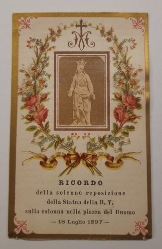 Antico santino ricordo - ricordo, della