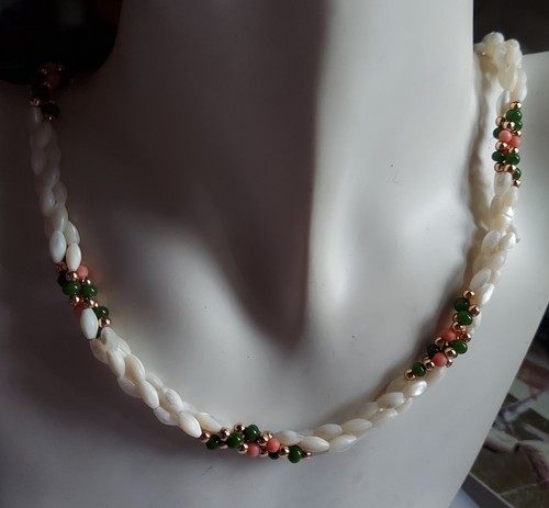 Collana twist perle riso - collana, di