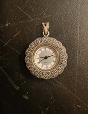 Orologio Ciondolo Argento Decorato