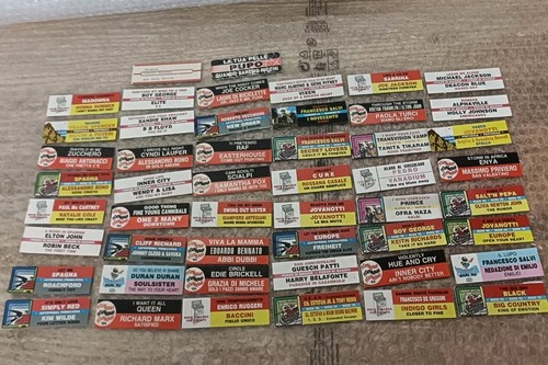 Sticker etichette dischi 45 - dischi,
