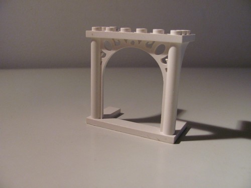 Lego arco bianco 3x6x5 - arco,