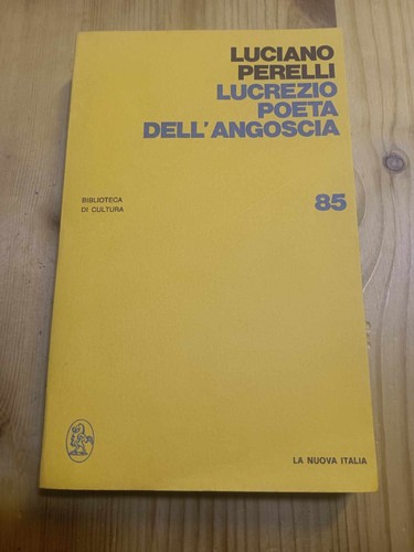 Lucrezio poeta dell angoscia - poeta, dell'angoscia