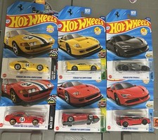 Hot Wheels Ferrari Mainlines 2025 - Lotto di 6 - SF90 | F40 | 365 GTB4 giallo, rosso