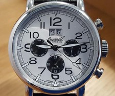 Orologio Uomo Vintage Retrò Ingersoll Fillmore Automatico Acciaio 316L Data IN1206WH