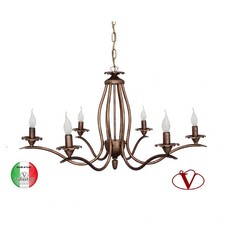 Lampadario in Ferro Battuto