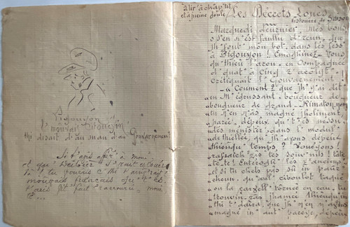 Manuscrit inedit patois - manuscrit,