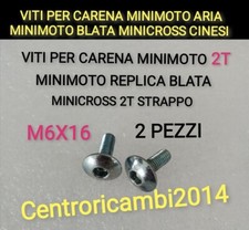 VITI PER CARENA MINIMOTO ARIA MINIMOTO BLATA MINICROSS CINESI VITE M6X16 