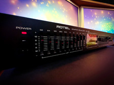 ROTEL RE-830 🌈RaRe🌈 Equalizzatore Grafico Stereo Vintage **LEGGI DESCRIZIONE**