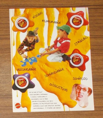 Rara pubblicità mattel - rara,