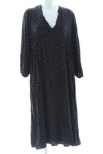 H&M Abito a maniche lunghe Donna Abito Taglia IT 46 nero-bianco stile casual