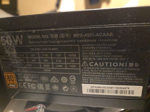 Alimentatore cooler master - master, gx