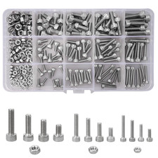 240 Pz Viti a Testa Bombata Esagonale Kit Bulloni a Brugola E Dadi Esagonali in 