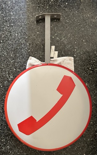 Insegna telefonica bifacciale - insegna,
