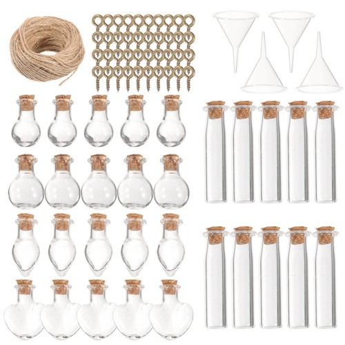 Set clear glass bottles - clear,