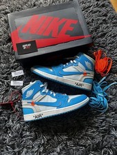 Nike Air Jordan 1 Retro High x Off-White UNC 2018 UK9.5 US10.5 EU44.5 Great Cond