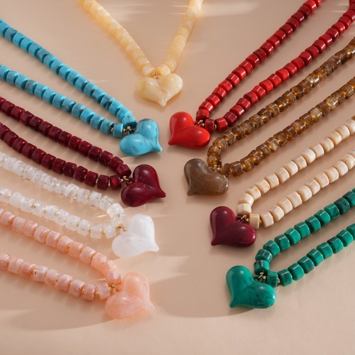 Collana cuore amore acrilico