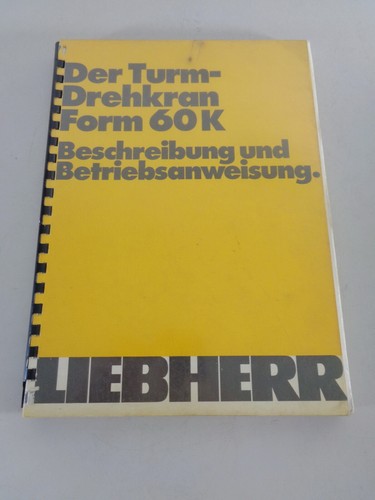 Manuale operativo liebherr - manuale,