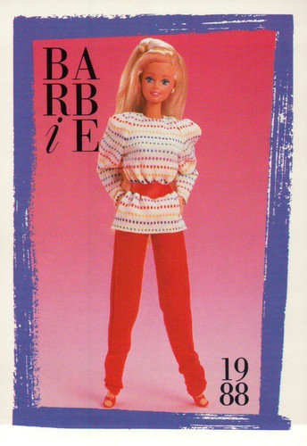 Barbie trading card moda - trading, da