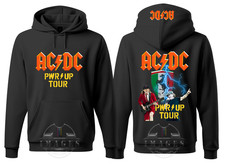 FELPA AC DC POWER TOUR CON CAPPUCCIO HOODIES ACDC MUSIC HARD ROCK ROCK  BAND