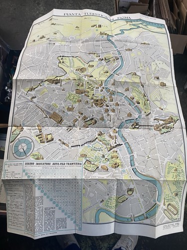 Pianta turistica roma - roma, cartina