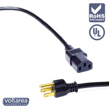 Power Cable Cord 6.6ft / 2m