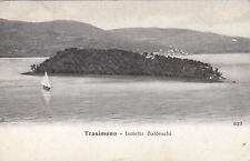 CARTOLINA *1 TRASIMENO UMBRIA PERUGIA ISOLETTA BALDESCHI MEMORIA VIAGGIATA 1912