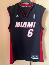 CANOTTA JERSEY MIAMI HEAT LEBRON JAMES NBA 2014 ORIGINALE ADIDAS XS