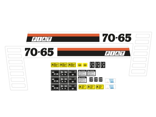 Kit adesivi trattore fiat - trattore,