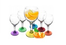 6 X Bicchieri da Vino Colorato