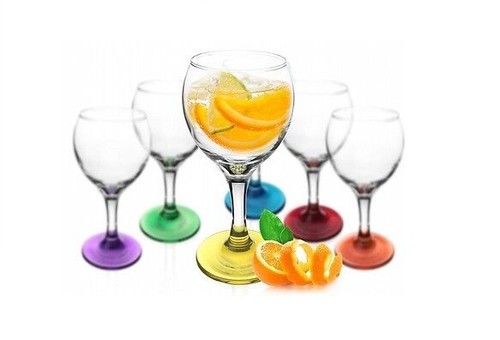 Bicchieri vino colorato - 6, x