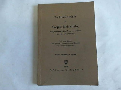 Taschenwörterbuch zum corpus - zum,