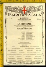 Teatro alla Scala Locandina