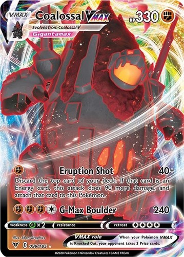 Coalossal vmax 099 185 - -, 099/185