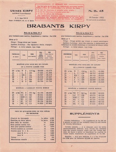 Layrac fabricant kirpy 1952 - kirpy,