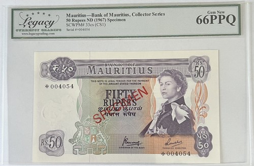 Mauritius rupie 1967 - mauritius, 50