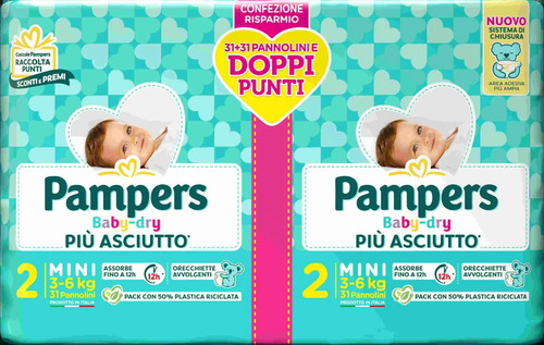 Pampers baby dry pannolini - pampers, 62