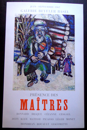 Poster chagall présence - "présence, des