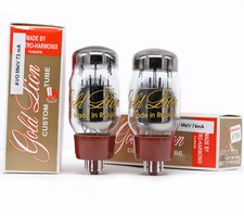 COPPIA ABBINATA KT66 GOLD LION NOS AVO MkIV tubo lampada valvola valvola ৄ泵洀 真空管 电帡