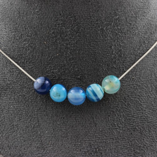 Collana perle agata phylum - 5,