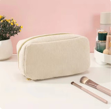 Borsa per trucco bianca