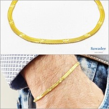 Bracciale maglia piatta catena