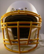 Casco Da Football Adams Y4-ELITE II Bianco, Large, Con RJOP-DW In Giallo