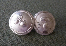 2 BOTTONI METALLO  CC CARABINIER PER CAPPOTTO - Usati - vintage - marcati Bomisa