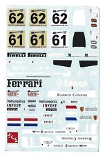 Decal 1/24 Ferrari 575 GTC Maranello Le Mans '04 #61-62 Tecnomodels by Zanchetti