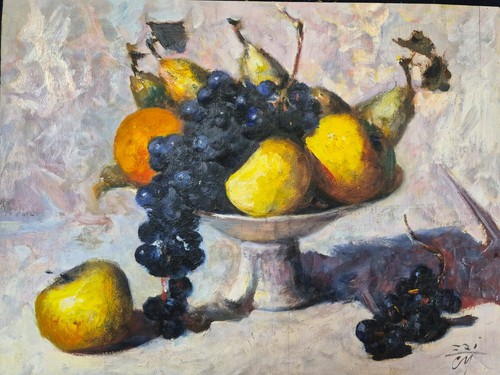 Dipinto olio tavola natura - dipinto,