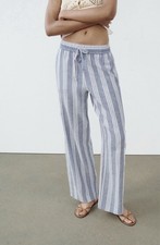 ZARA Pantalone misto lino a