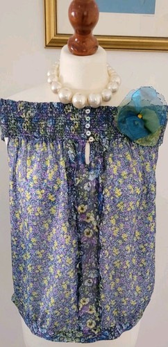 Camicia top zara blu - camicia,